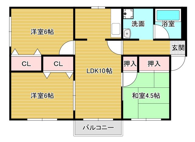 ドミールFの間取り