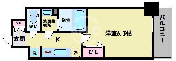 プレサンス THE TENNOJI 逢阪トゥルーの間取り|プレサンス THE TENNOJI 逢阪トゥルー　間取り