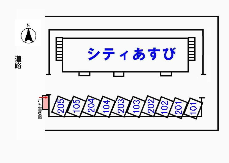シティあすびの駐車場|駐車場