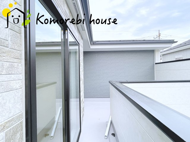 桶川市朝日　2期　新築一戸建て　KEIAI GRACE　01のバルコニー|26.4.10　撮影済み