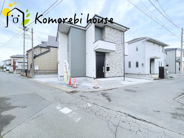 桶川市朝日　2期　新築一戸建て　KEIAI GRACE　01の前面道路含む現地写真|26.4.10　撮影済み
