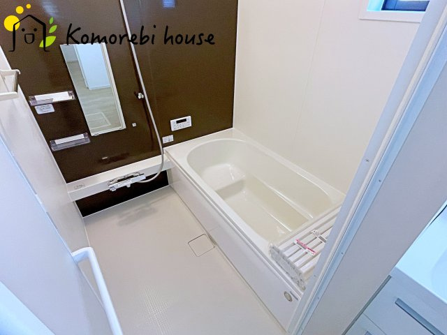桶川市朝日　3期　新築一戸建て　KEIAI GRACE　01の浴室|26.3.14撮影済み