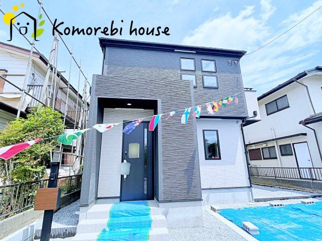 桶川市坂田　10期　　新築一戸建て　グラファーレ　01の外観|外観は落ち着いています