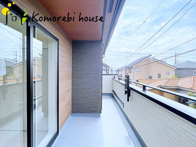 桶川市北1丁目　7期　新築一戸建て　ブルーミングガーデン　01のバルコニー|26.4.20　撮影済み