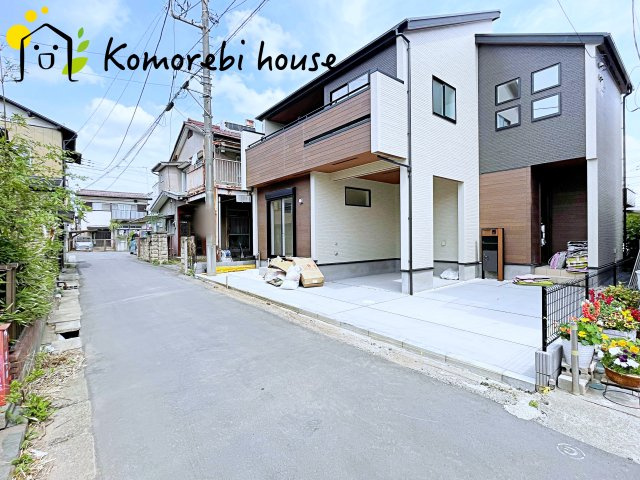 桶川市北1丁目　7期　新築一戸建て　ブルーミングガーデン　01の前面道路含む現地写真|26.4.20　撮影済み