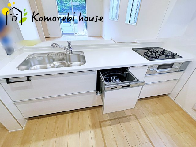 桶川市坂田　新築一戸建て　02のキッチン|キッチンでお料理をお楽しみください