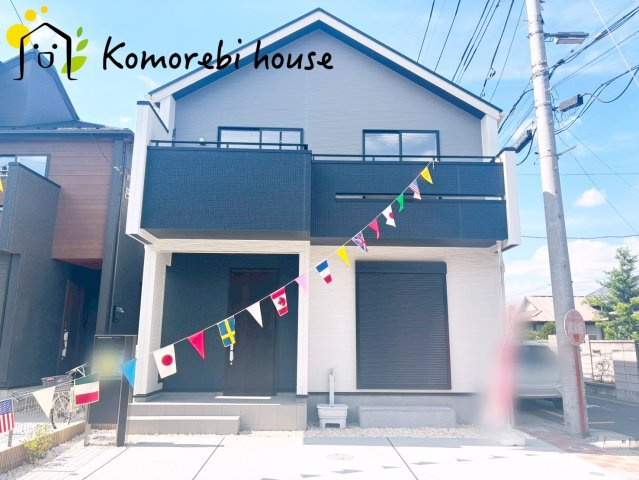 桶川市坂田　新築一戸建て　01の外観|おしゃれな外観です