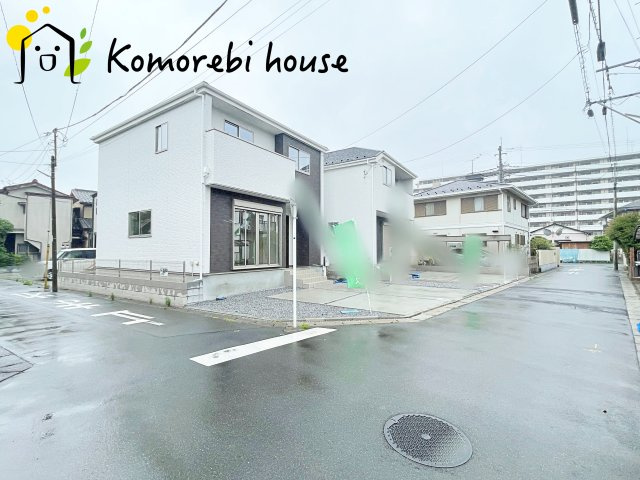 桶川市神明　1期　新築一戸建て　テラシエ　02の前面道路含む現地写真|前面道路含む現地写真です