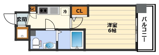 エスリード梅田グランノースの間取り