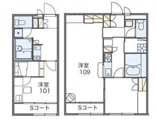【間取り】 | レオパレスヴェルヴェデーレ | 画像2