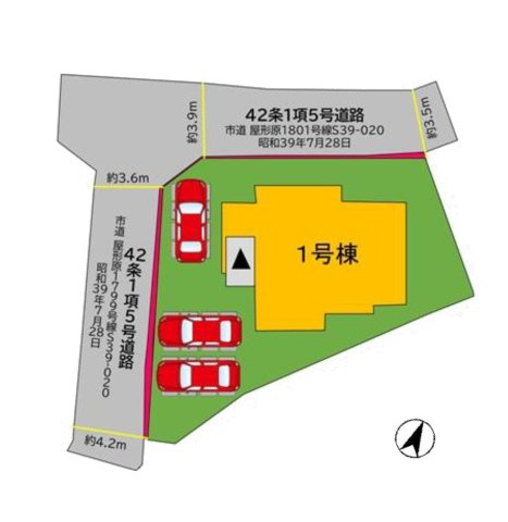 福岡市南区屋形原3丁目第5-1棟（1号棟）の間取り|全居室収納付きで便利です。