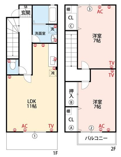 フォレストコートの間取り|使い勝手の良い間取りです♪
