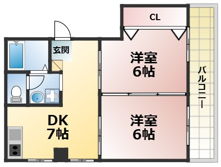 アロンディール諏訪の間取り