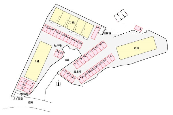 エーデル　ハオスⅠ　A　の区画図