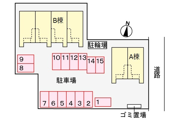 グランスターツBの区画図