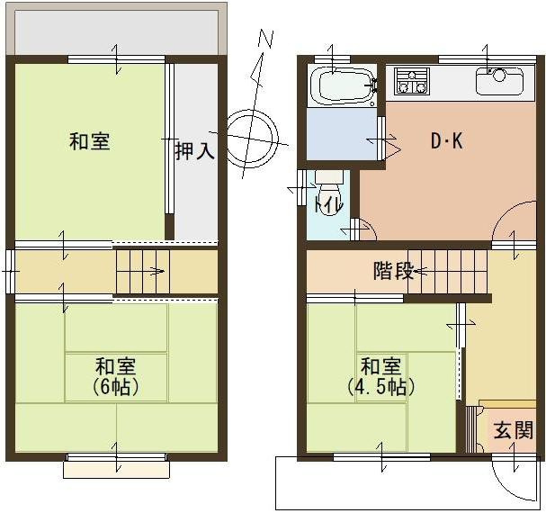 深江南町2丁目の間取り|2025年　畳交換・クロス交換済
和室の多い間取りです。フローリングよりもやわらかい畳