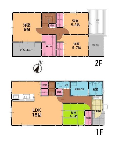 【間取り】 | 春日市須玖南2丁目1期　1号棟（全1棟）【仲介手数料無料・0円】 | 平日、土日祝日もお好きな日時にご見学可能です。お気軽にお問合せ下さい。