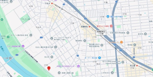 ★仲介手数料無料★ 多摩川ハイム3号棟の地図