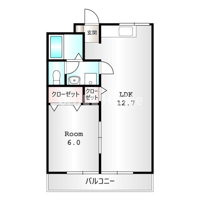 前橋市朝日町４丁目の賃貸マンションの間取り|当社、チルホームのHPもご覧ください(^^)/物件情報多数♪