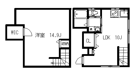 ジュネス赤坂丹後坂の間取り