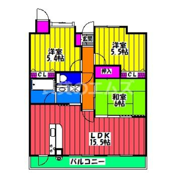 【間取り】 | ライオンズガーデン大橋 | ライオンズガーデン大橋の間取り