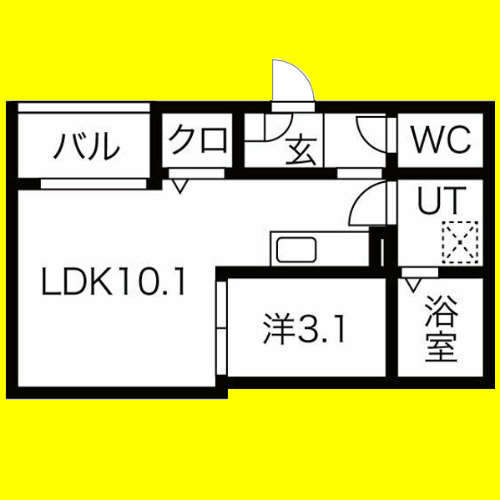 REGALEST AURUM(オーラム)　名古屋市賃貸　仲介手数料無料の間取り