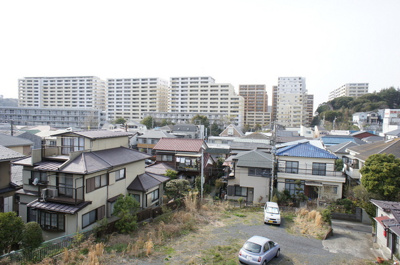 側面窓からの景色