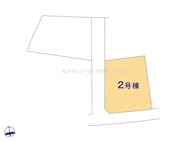 富岡中高瀬第8 2号棟の区画図|区画図