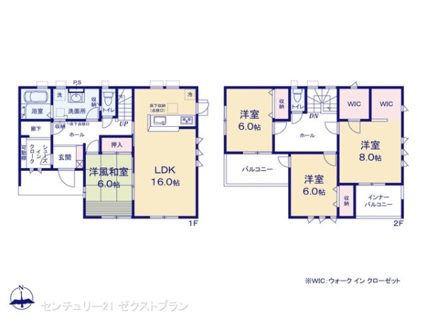 伊勢崎第3茂呂町 5号棟の間取り|図面と異なる場合は現況を優先
