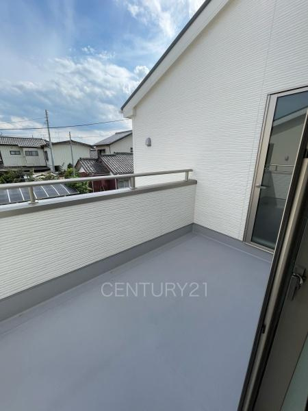 第2前橋総社町植野 2号棟のバルコニー|バルコニーが２ヶ所あります。