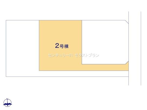 第2前橋総社町植野 2号棟の区画図|区画図