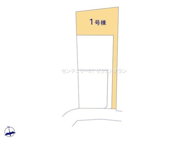 第1前橋亀里 1号棟の区画図|区画図