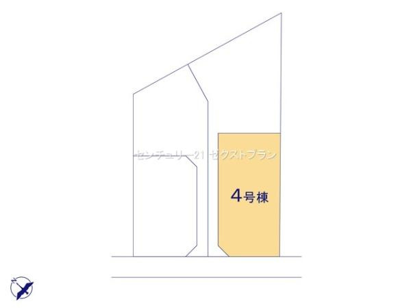 桐生市相生町2丁目01期 4号棟の区画図|区画図