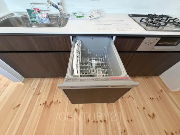 COVACO吉岡町漆原のキッチン|食器洗い乾燥機付きです。