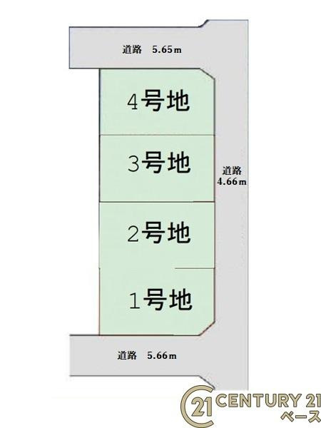 ファーストタウン疋田 ２号地　建築条件なし土地の土地図|■こちらは２号地です！■