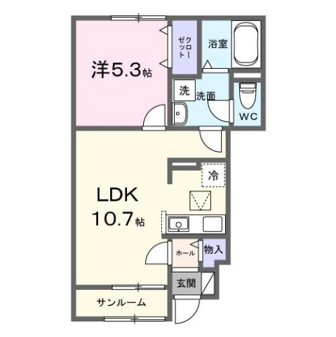 【間取り】 | ポルト・ボヌールＫ　Ⅱ