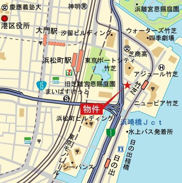 Ｂｒｉｌｌｉａ　Ｔｏｗｅｒ浜離宮の地図