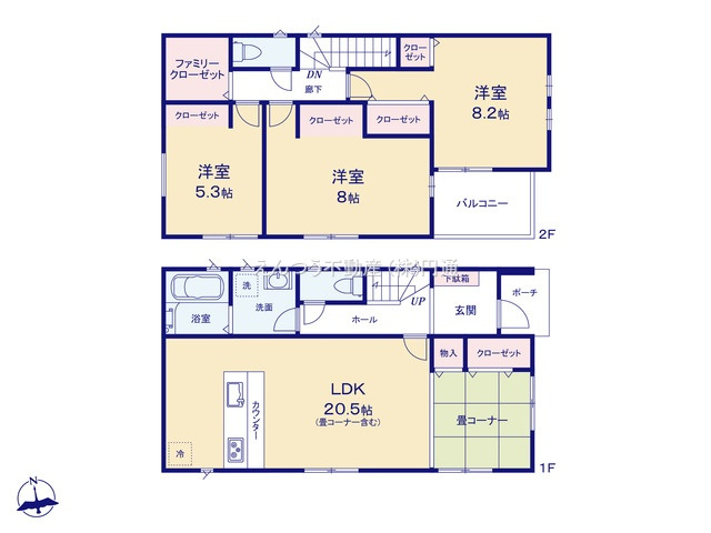ファーストタウン第3港区福田の間取り