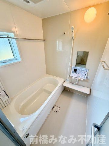 【新築】前橋市富士見町時沢第12　１号棟(全５棟)　リーブルガーデン　新築建売分譲の浴室|落ち着いた空間のお風呂です