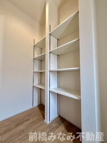 【新築】前橋市富士見町時沢第12　１号棟(全５棟)　リーブルガーデン　新築建売分譲の収納|たっぷりとした収納スペースです