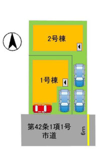 【区画図】 | 春日市松ヶ丘6丁目1期　2号棟（全2棟）【仲介手数料無料・0円】 | 区画図です。2号棟
