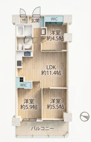 【間取り】 | 小笹コーポ☆仲介手数料無料☆