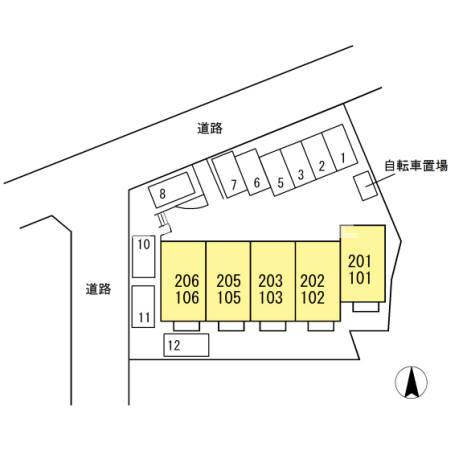 e・Lavie木曽川の区画図