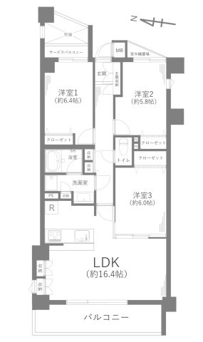 藤和ガーデンハウス葉山の間取り