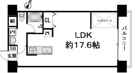 エスポアール江戸堀の間取り