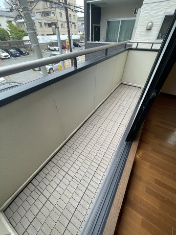 柳邸のバルコニー