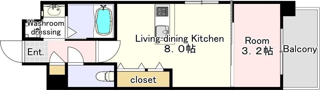 YSP県庁前の間取り