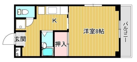 モナハイツ八雲の間取り