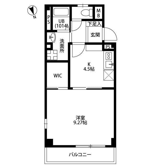 アンプルールフェール茂木の間取り