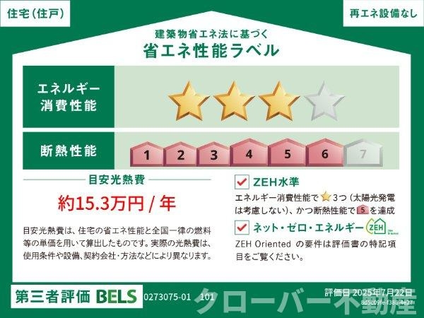 スパフィ・ピノの省エネ性能ラベル